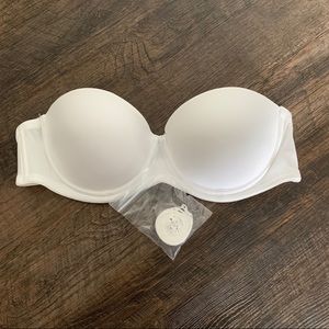 New w/o Tags White Strapless Calvin Klein Bra
